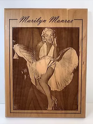 Marilyn Monroe 9x12 Seven Year Itch Sexy Subway Photo Etched In Wood • $9.95