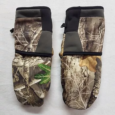 Realtree Pop-Top Gloves Mittens Medium Camouflage Hunting Non Slip • $9