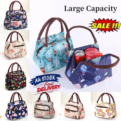 $12.89 • Buy Oxford Lunch Picnic Bags Insulation Food Container Cooler Picnic Storage Case 