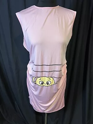 Funny Pink Maternity Nightgown Sz L • $9.99