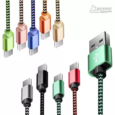 1M Metal Fiber USB Data Sync Charger Cable For Samsung  Ace 3 Core Prime J1 Mini • $4.99