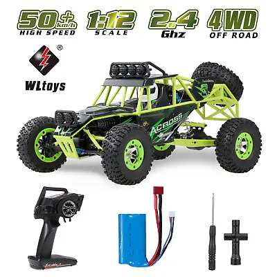 Wltoys 12427 50km/h High Speed RC Car 1/12 2.4G 4WD Crawler Cross-country M6N5 • $92.98