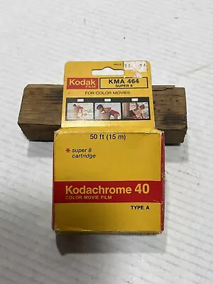 Kodak Kodachrome 40 Super 8 Cartridge Color Movie Film Type A KMA 464 Exp 12/80 • £9.63
