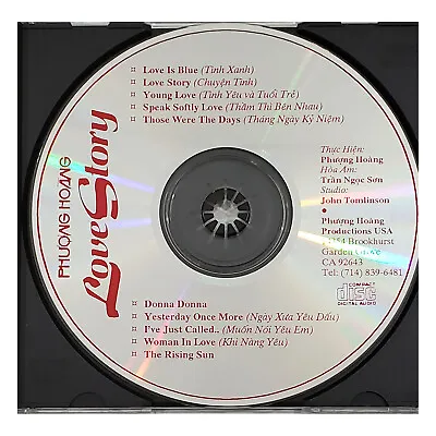 Love Story Instrumental Hoa Tau~Phuong Hoang Production Vietnamese Music CD Only • $34.99