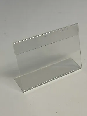 19pc Drawer Label Holder Clear Sign Holder Retail Tag Holder Acrylic 90mmx65mm • £5.99