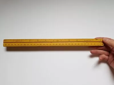 Vintage Wood Dietzgen Triangular Scale Ruler 31636 USA • $14.99