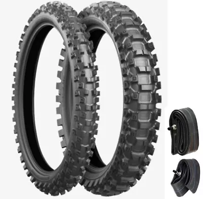 BRIDGESTONE X20 BATTLECROSS 80/100-21 & 110/90-19 Soft Tire Set +Tubes YAMAHA • $136.31