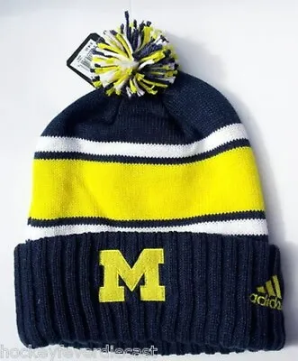 Michigan Wolverines The Big Chill Cuffed Knit Beanie Hat Winter Ski Cap NWT • $14.29