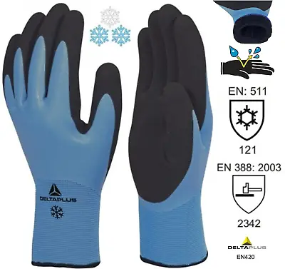 Delta Plus Thrym Vv736 Waterproof Coldstore Thermal Safety Work Gloves Venitex • £150