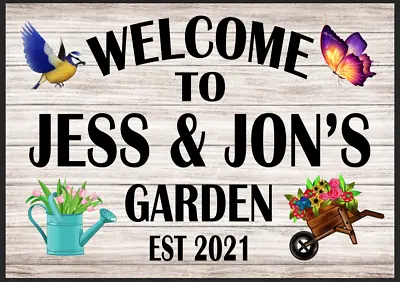 Personalised Garden Sign She Shed Plaque Gift Summer House Greenhouse Gift Decor • £6.99