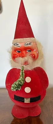 Vintage W. Germany Paper Mache Santa - Bobble Head - Candy Container 13.5 Inches • $65