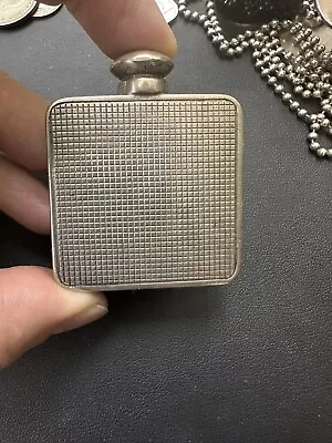 Vintage Sterling Silver 835 Antique Perfume Flask Engraved  • $245