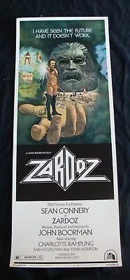 ZARDOZ Movie Poster SEAN CONNERY INSERT 1974 • $150