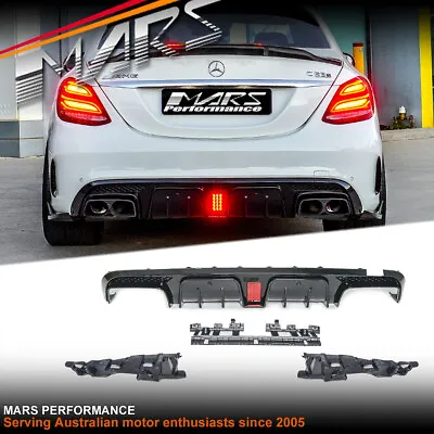 Brabus Style Bumper Diffuser Bodykit For Mercedes C-Class W205 AMG & C43 & C63-S • $699.99