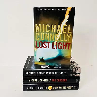 Harry Bosch Book Hardcover Lot X 4 By Michael Connelly 1st Edition Mystery Crime • $34.99