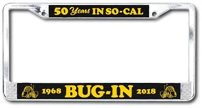 BUG-IN Metal License Plate Frame VW Volkswagen Drag Racing • $29.99