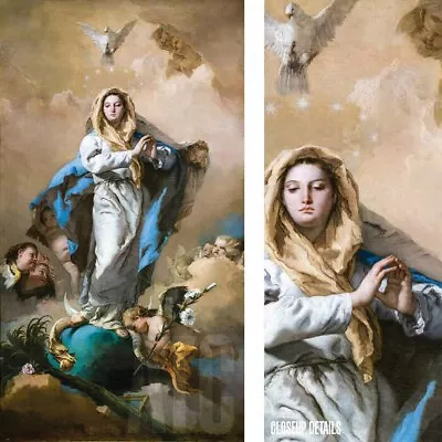 22W X40H  IMMACULATE CONCEPTION By GIOVANNI BATTISTA TIEPOLO - CHOICES Of CANVAS • $325.94