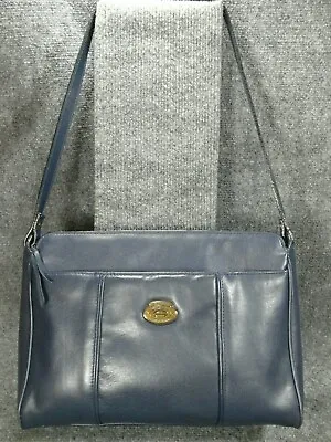Etienne Aigner Purse Bag Shoulder Vintage Blue Classic Shoulderbag  GUC • $19.95