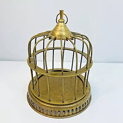 Vintage Brass Decorative Bird Cage 8 3/8   Tall • $19.98