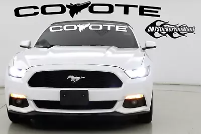 Mustang Coyote Windshield Graphic Vinyl Decal Sticker FITS Ford Mustang • $29.99