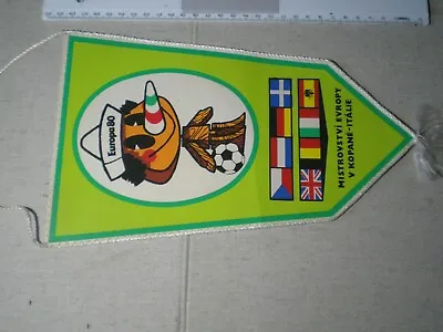 Vintage Pennant Vintage Pennant UEFA Euro 1980 Italy Rare !!!  • $19