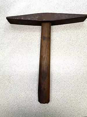 Antique Mill Pick Double Bit Stone Mason Dressing Hammer Tool Mining IRON CITY • $32