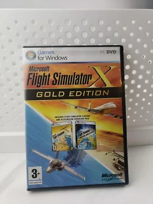 Microsoft Flight Simulator X Gold Edition With Acceleration Expansion; PC • $69.99