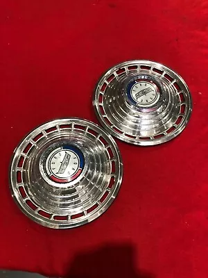 Ford 1963 Galaxy Hub Cap Set Of 2 In Good Condition Suit 14 Inch Rim • $165