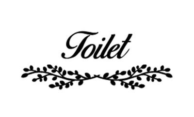 £1.99 • Buy Toilet Door Sign Sticker 190x83mm WC Bathroom Cafe Pub Wall Self Adhesive