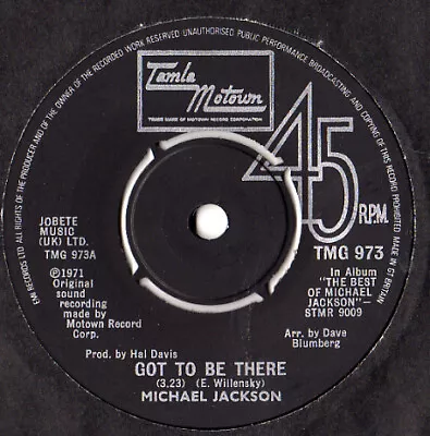Michael Jackson - Got To Be There / I Miss You Baby How I Miss You  - I8100z • £10.45
