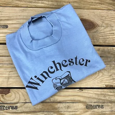VTG Blue T-Shirt “Winchester The Brooks” Size XL Made In USA • $12.01