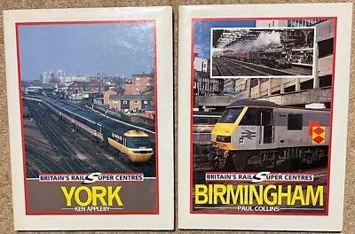 BRITAIN'S RAIL SUPER CENTRES Railway Bundle Of 2 Exc Condition York Birmingham • £10