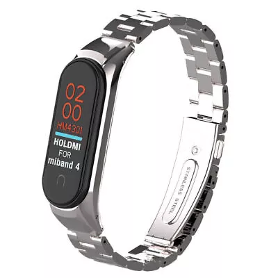 304 Stainless Steel Wristband Bracelet Strap Replacement For Xiaomi Mi Band 4 • $15.40