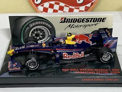 MINICHAMPS 1/43 Red Bull Racing Renault RB5 S.Vettel 2009 BRIDGESTONE 403090015 • $75