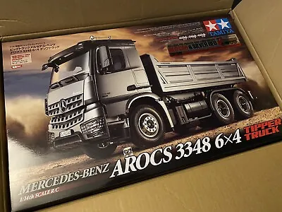 Tamiya Mercedes Benz Arocs Tipper Painted Body And Bed 3348 1/14 Tractor Truck • £260