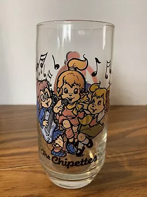 1985 Alvin And The Chipmunks THE CHIPETTES 6  COLLECTOR'S GLASS CUP VINTAGE • $7