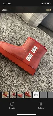 Red Women’s Ugg Boots Size 5 New In Box  • £70