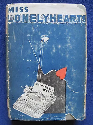 MISS LONELYHEARTS By NATHANAEL WEST 1st Reprint (3rd Edition) SCARCE IN JACKET • $385