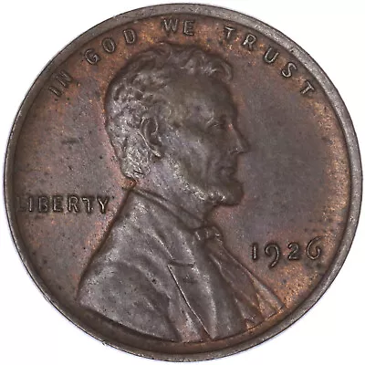 1926 (P) Lincoln Wheat Cent About Uncirculated Penny AU See Pics T491 • $11.76