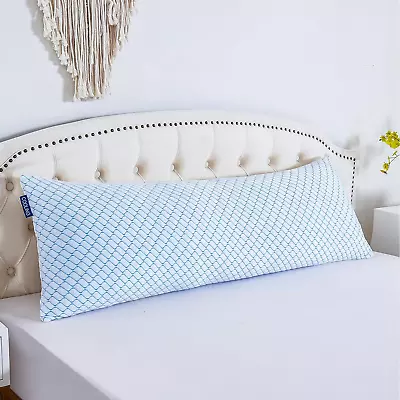 Cooling Body Pillow - Shredded Memory Foam Body Pillow Adjustable Long Bed Pillo • $49.01