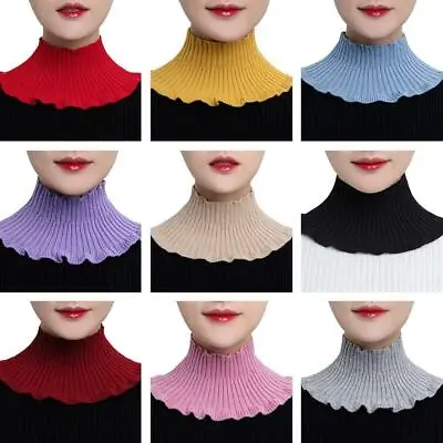 Muslim Women Fake Collar Hijab Islamic Neck Cover Collar Wrap Turtleneck UK • £3.06