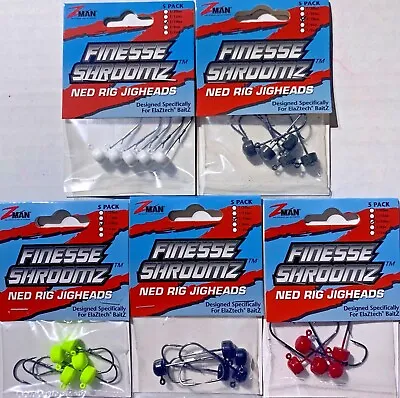 Z-Man Finesse ShroomZ  Ned Rig Jig Heads  Fishing Bass Choose Color & Size ZMAN • $7.85