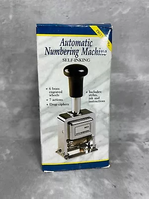 Vintage Rogers Automatic Numbering Machine Self Inking Original Box • $24.98