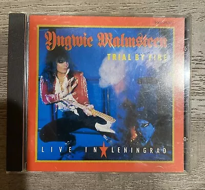 Yngwie Malmsteen  Trial By Fire: Live In Leningrad JAPAN CD (1989 POOP-20280) • $17.99