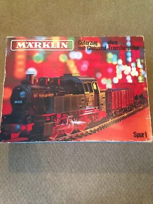 G GAUGE MARKLIN GAUGE 1 5500 GUTERBERN 1970s TRAIN SET BOXED VGC Please Read • £199.95