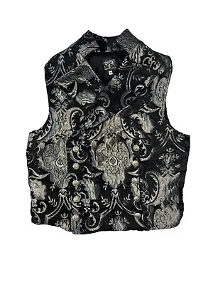Shrine Hollywood Vest Mens Medium Victorian Steampunk Gothic Tapestry Vampire • $74.99