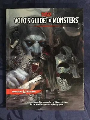 $60 • Buy D&D Volo's Guide To Monsters - Hard Cover 5th Edition Book Dungeons And Dragons