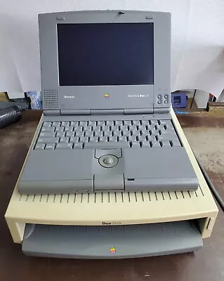 Vintage Apple Macintosh Powerbook Desktop Laptop Computer Duo Dock Model M7779 • $299.99