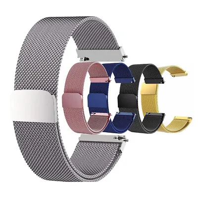 Samsung Galaxy Watch 6 5 4 40 44mm Classic 42 46mm Milanese Loop Band Strap 20mm • $5.99
