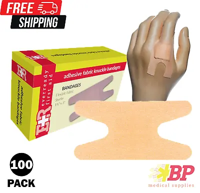 Ever Ready First Aid Adhesive Flexible Fabric Knuckle Bandages - 100 Pack • $5.95
